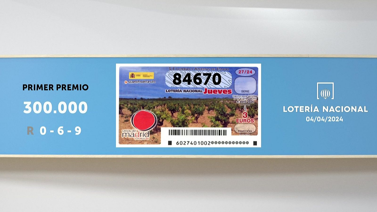 Sorteo de la Lotería Nacional del 04/04/2024 - Ver ahora