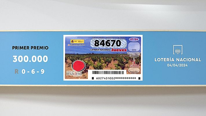 SELAE - Sorteo de la Lotería Nacional del 04/04/2024