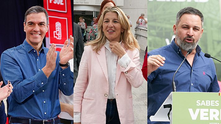 Telediario 1 - Los líderes nacionales desembarcan en una campaña vasca marcada por la final de la Copa del Rey