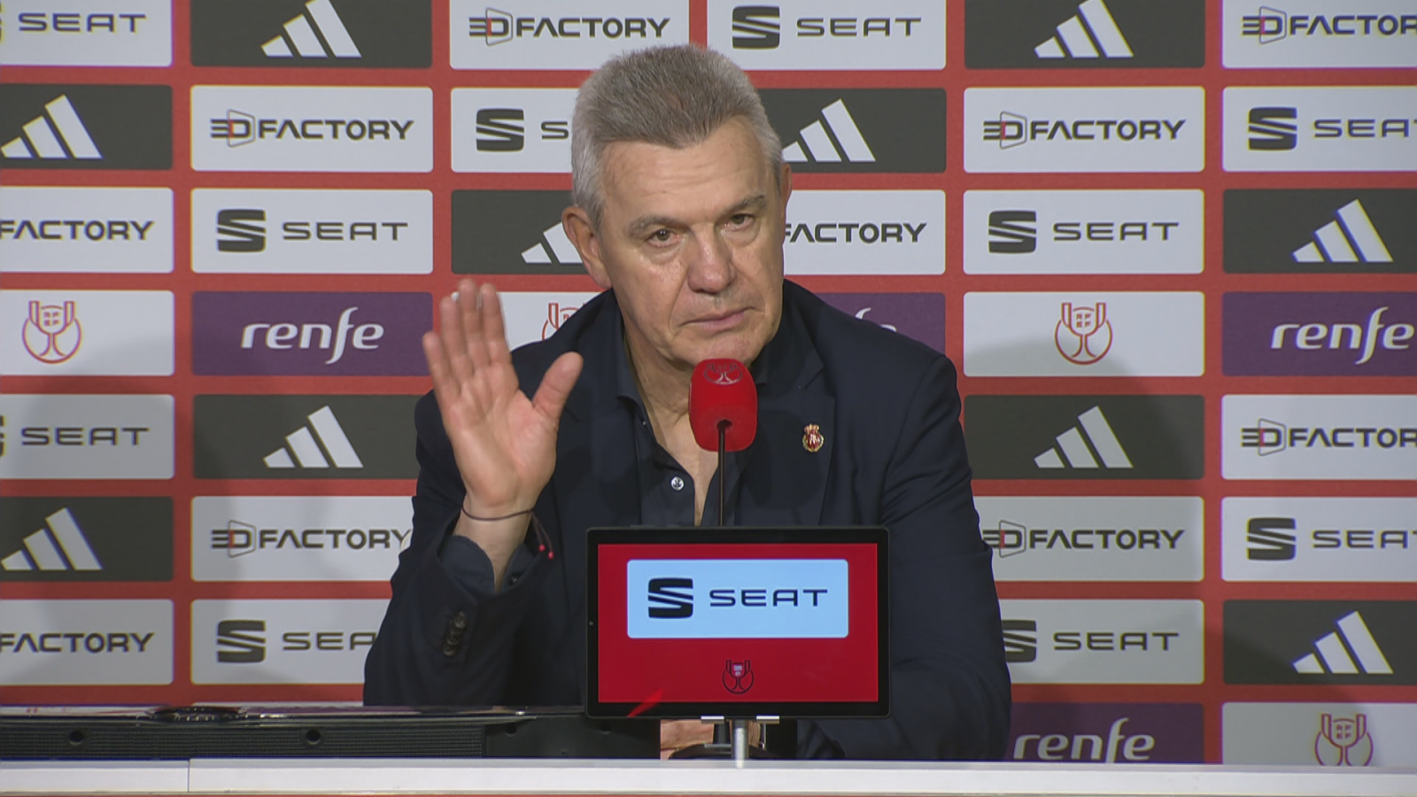 Aguirre, tras la derrota: "Les he dicho a mis jugadores que frente alta" - Copa del Rey | Ver