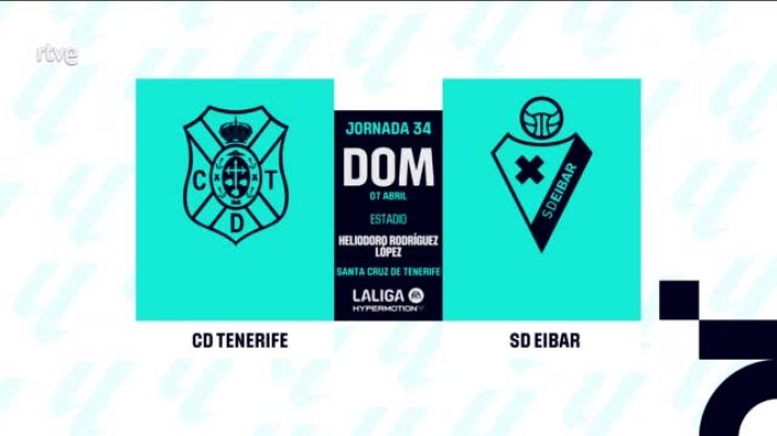 Resúmenes de LaLiga - Tenerife - Eibar: resumen del partido, 34ª jornada