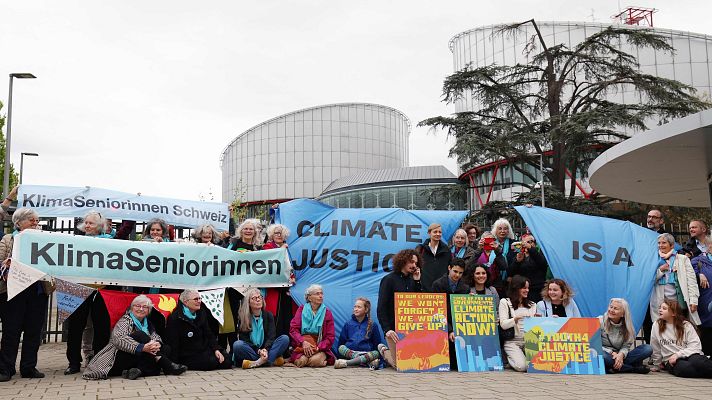 Telediario 1 - Sentencia pionera: Estrasburgo condena a Suiza por su inacción contra el cambio climático