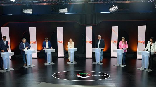 Minuto de oro final de los candidatos vascos en el debate de RTVE