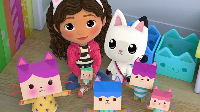 Baby Benny Box in here! - La casa de muñecas de Gabby en inglés | Watch