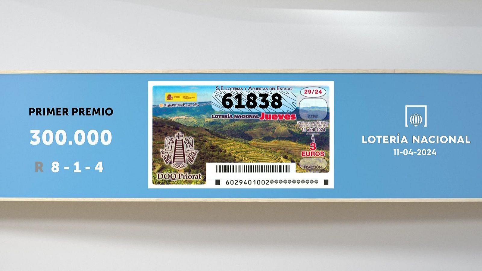 Sorteo de la Lotería Nacional del 11/04/2024 - Ver ahora