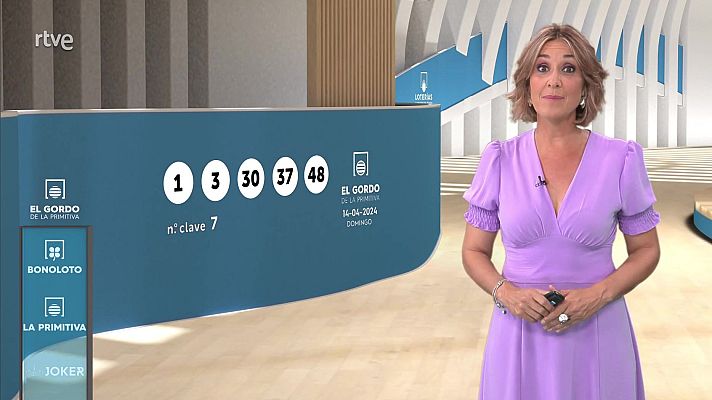 Loterías - Sorteo de la Bonoloto y El Gordo de la Primitiva del 14/04/2024