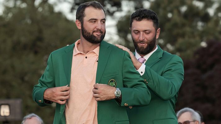 Telediario Matinal - Scottie Scheffler sucede a Jon Rahm como ganador de la chaqueta verde del Masters de Augusta