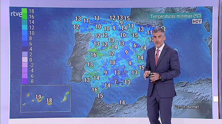 El tiempo - Chubascos y tormentas localmente fuertes en el interior del cuadrante sureste peninsular
