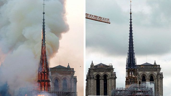 Telediario 1 - Notre Dame ya tiene fecha de apertura cinco años después del incendio