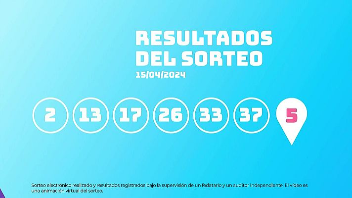 SELAE - Sorteo de EuroDreams del 15/04/2024