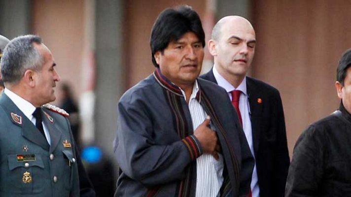 Telediario 1 - Discurso de Evo Morales