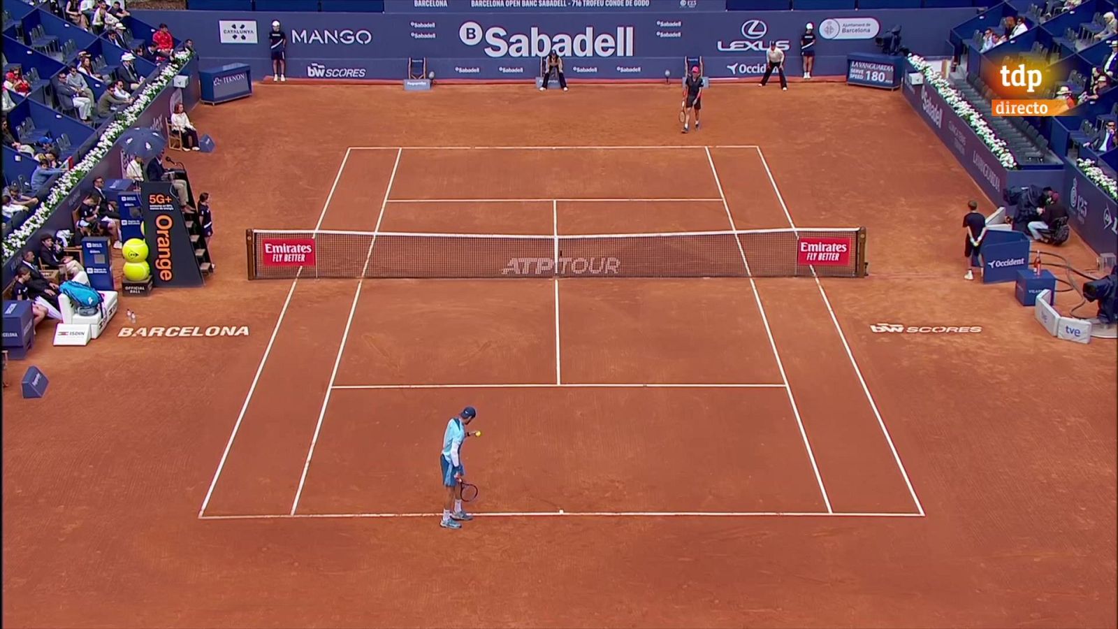 Tenis - ATP 500 Barcelona Trofeo Conde de Godó: Andrea Vavassori - Roberto Bautista Agut - ver ahora