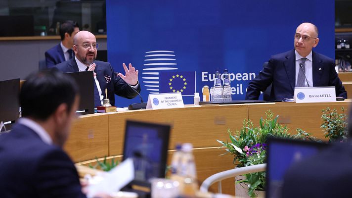 Telediario 2 - Acaba la reunión extraordinaria del Consejo Europeo con nuevas sanciones a Irán y una petición de contención en la región
