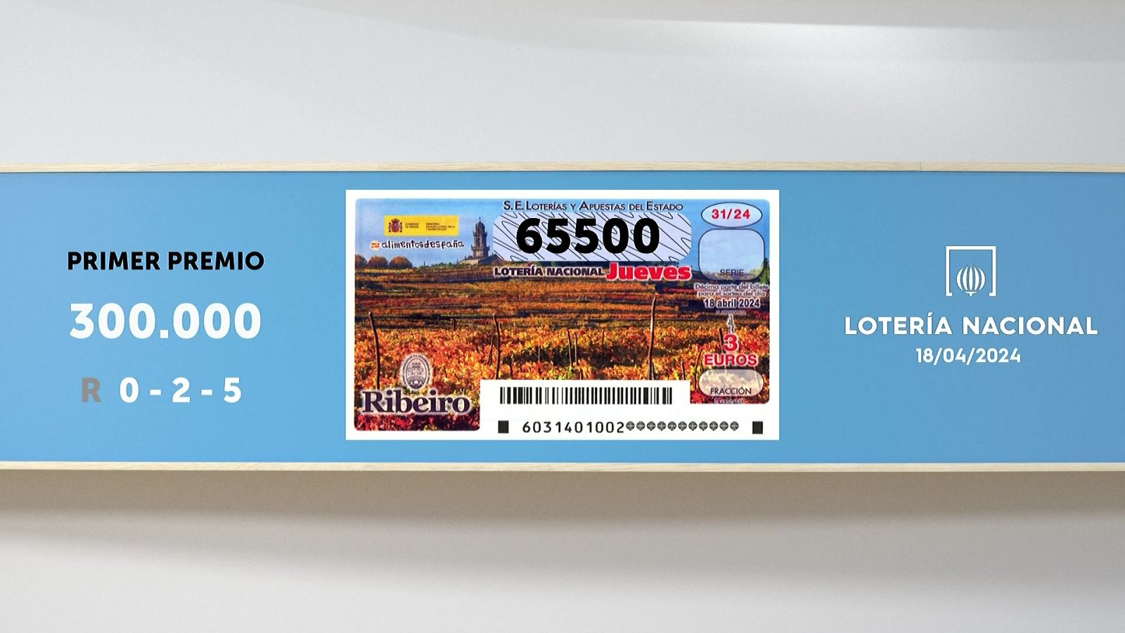 Sorteo de la Lotería Nacional del 18/04/2024 - Ver ahora