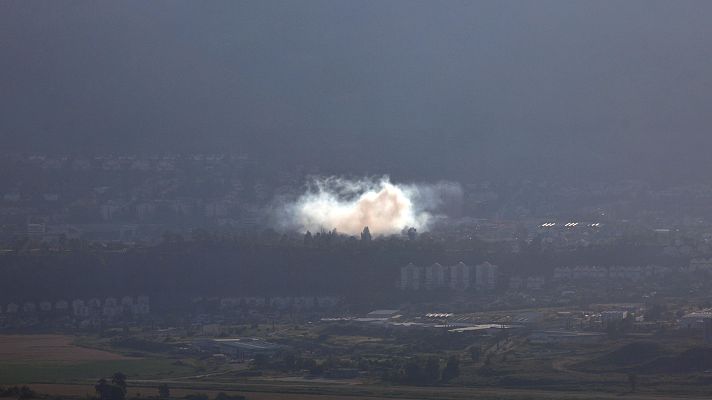 Telediario 1 - Calma en la frontera entre el Líbano e Israel que patrullan las tropas españolas de la ONU