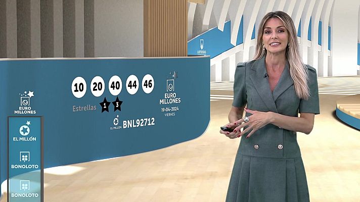 Loterías - Sorteo de la Bonoloto y Euromillones del 19/04/2024