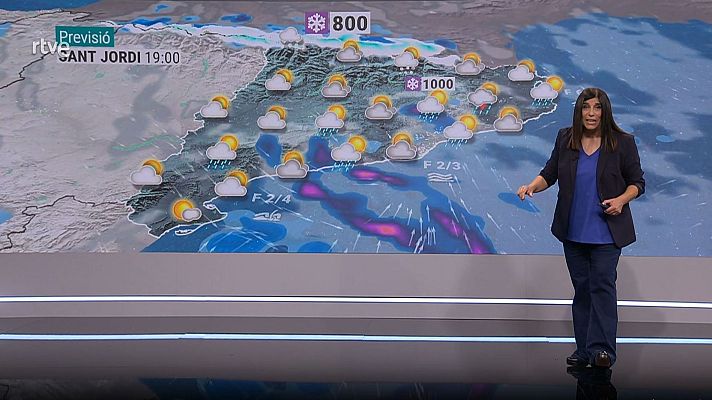 El temps - Dilluns: insegur i fred. Sant Jordi: jaqueta i paraigua (de tarda)