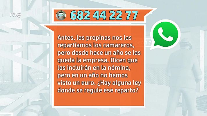 Aquí hay trabajo - ¿De quién son las propinas?