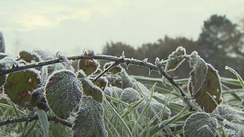 Nieve en cotas bajas del norte peninsular y heladas en el interior
