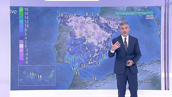 El tiempo - Cielos nubosos o cubiertos en la vertiente cantábrica, alto Ebro, norte de la Ibérica y Pirineos y probables precipitaciones en el Cantábrico oriental, Pirineos y norte de Galicia