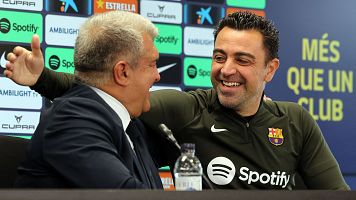 El FC Barcelona oficializa la continuidad de Xavi al frente de "un proyecto ganador"