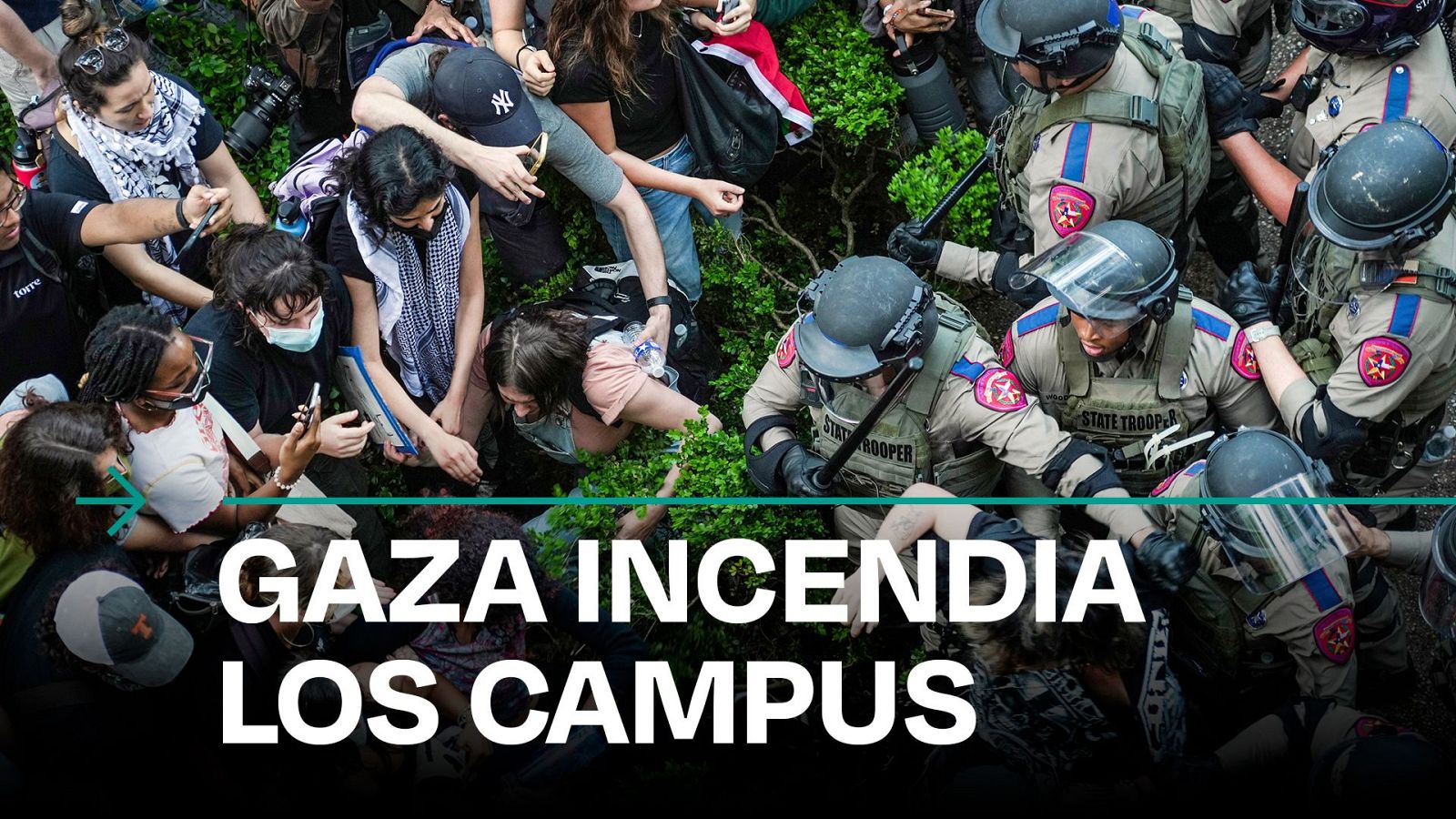 Centenares de estudiantes universitarios detenidos en protestas contra la guerra de Gaza en EE.UU. - Modo Digital | Ver