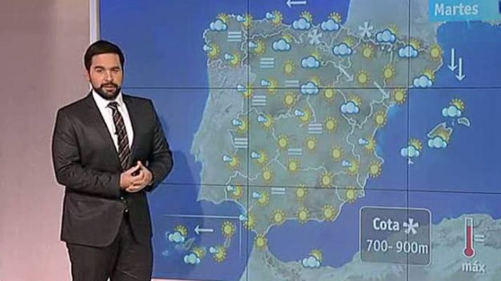 El tiempo - Heladas localmente moderadas en zonas altas del interior peninsular