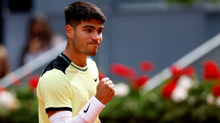 Madrid Open de Tenis - Resumen de los mejores puntos del debut de Carlos Alcaraz en el Mutua Madrid Open