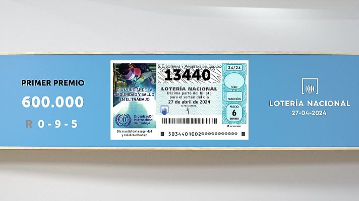 SELAE - Sorteo de la Lotería Nacional del 27/04/2024