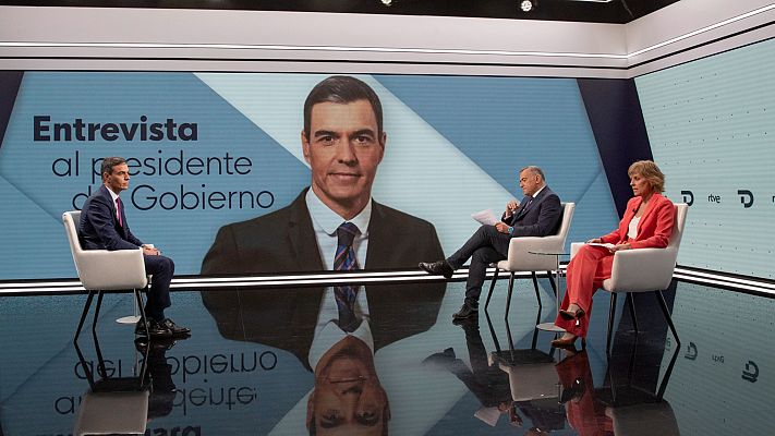 Telediario 2 - Pedro Sánchez, en RTVE: "Esto es un punto y aparte y eso significa dejar el insulto"