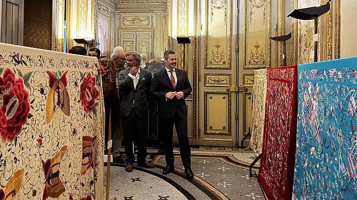 Telediario 1 - La historia del mantón de Manila se cuela en la Casa de América de Madrid