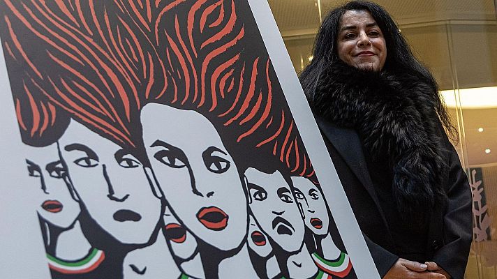 Telediario 1 - Marjane Satrapi, autora de 'Persépolis', Premio Princesa de Asturias de Comunicación y Humanidades 2024