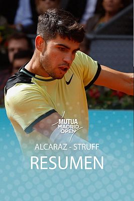 Tenis - Madrid Open 2024: Resumen del encuentro entre Carlos Alcaraz y Jan-Lennard Struff