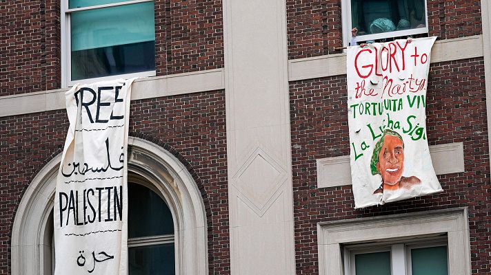 Un grupo de alumnos propalestinos ocupa uno de los edificios ms emblemticos de la Universidad de Columbia