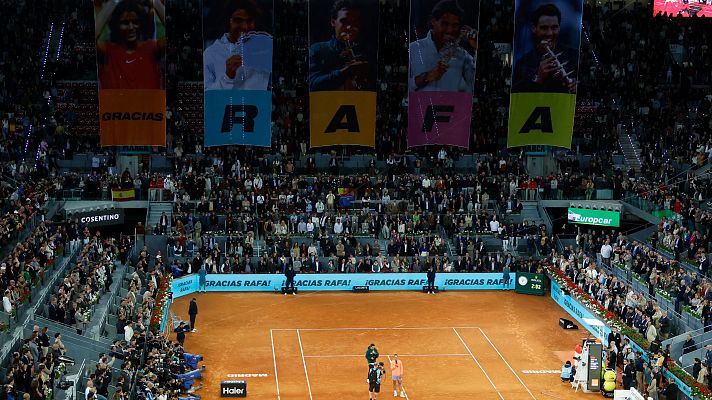 Madrid Open de Tenis - El emotivo homenaje a la leyenda de Rafa Nadal en Madrid