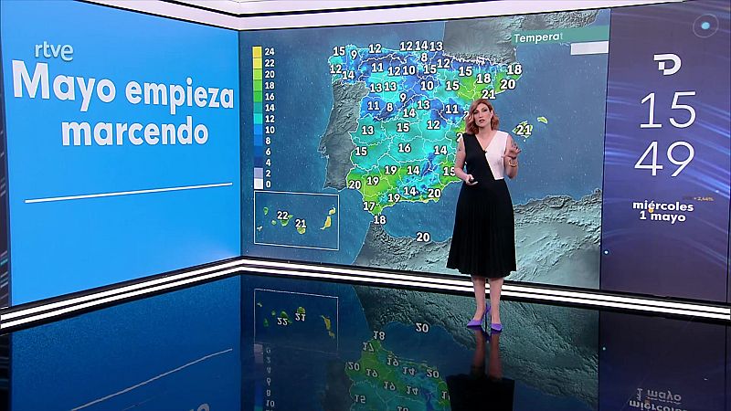 Precipitaciones localmente fuertes en Girona, que con menor probabilidad pueden darse también en Baleares - ver ahora