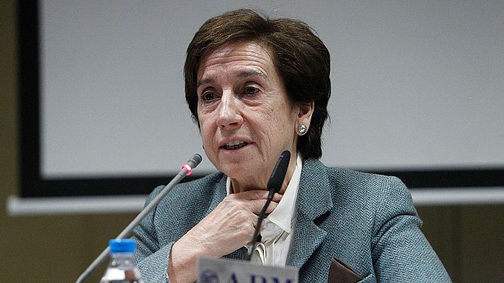 Telediario 2 - Políticos, compañeros y amigos dan su último adiós a la periodista Victoria Prego