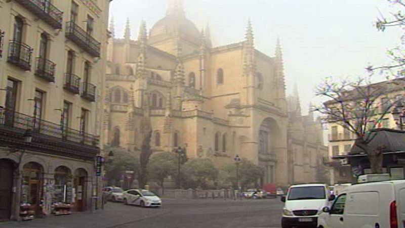 Heladas en zonas del interior de la península