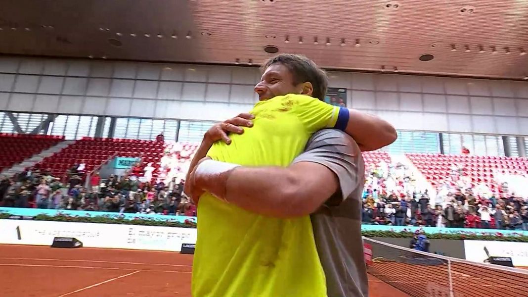 La emocin de Granollers y Zeballos tras confirmar su n1 de dobles en el Mutua Madrid Open: "Csate conmigo"