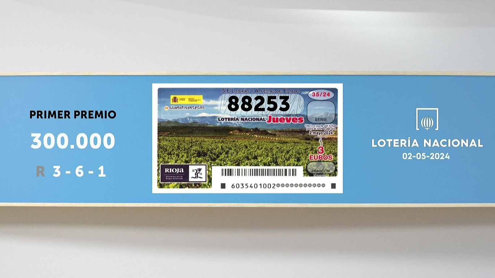 Sorteo de la Lotería Nacional del 02/05/2024 - Ver ahora