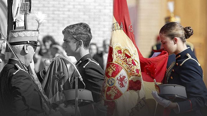 Informativo 24h - Similitudes y diferencias de las juras de bandera del rey Felipe VI y de la princesa Leonor