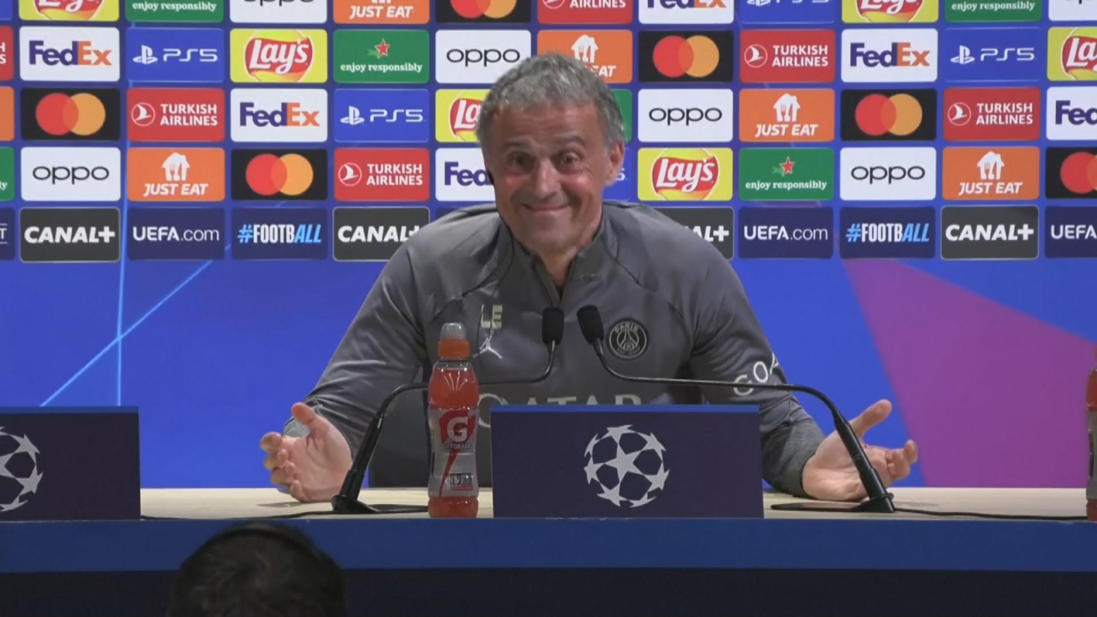 Luis Enrique: "'On va gagner. Es la única frase que sé en francés'" - Fútbol | Ver