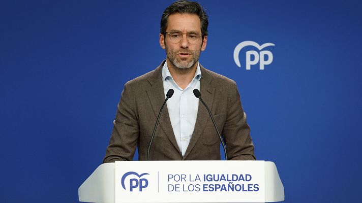 Telediario 1 - El PP convoca una manifestación contra el Gobierno el 26 de mayo