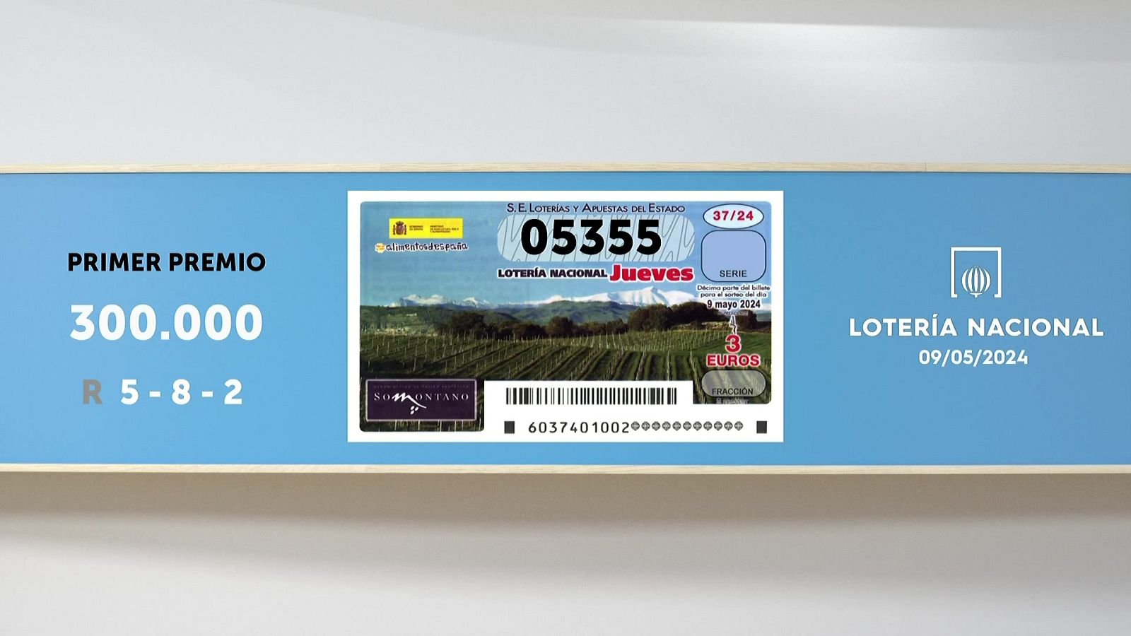 Sorteo de la Lotería Nacional del 09/05/2024 - Ver ahora