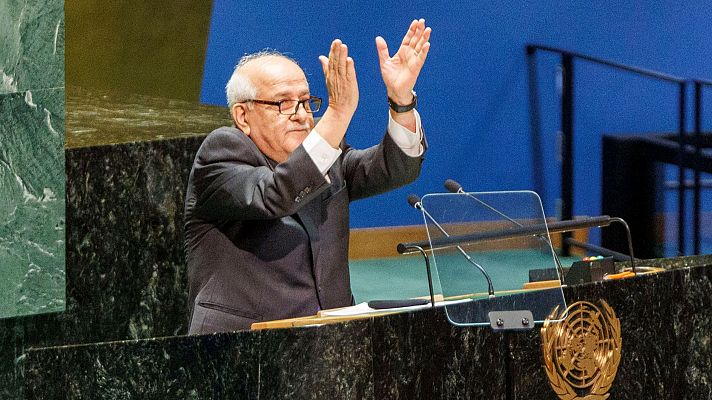 Telediario 2 - El estatus de Palestina en la ONU: amplio apoyo de la Asamblea a su incorporación