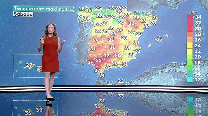 El tiempo - Intervalos de levante fuerte en el Estrecho y Alborán