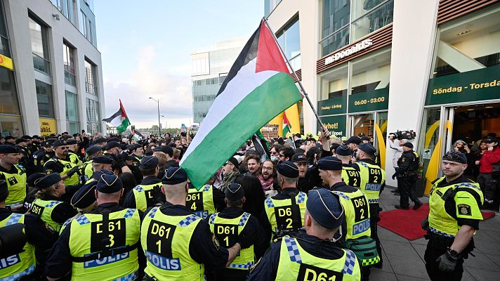 Telediario Fin de Semana - Malmö se blinda en seguridad para la final de Eurovisión mientras las protestas continúan