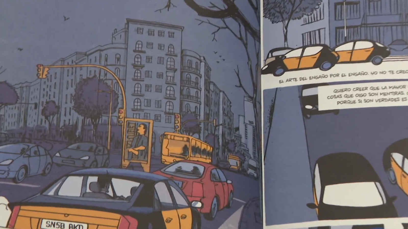 El taxista Sandino cobra vida en cómic de la mano de Pep Brocal | Ver