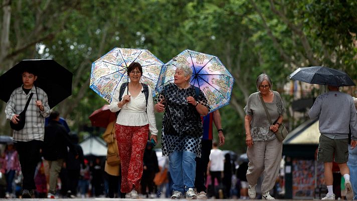 El tiempo - Descenso de las temperaturas y lluvias en gran parte de la Península