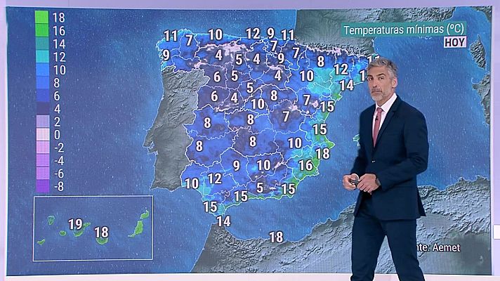 El tiempo - Intervalos de viento fuerte con rachas muy fuertes en Canarias, Alborán y litorales del norte de Galicia y Cantábrico occidental